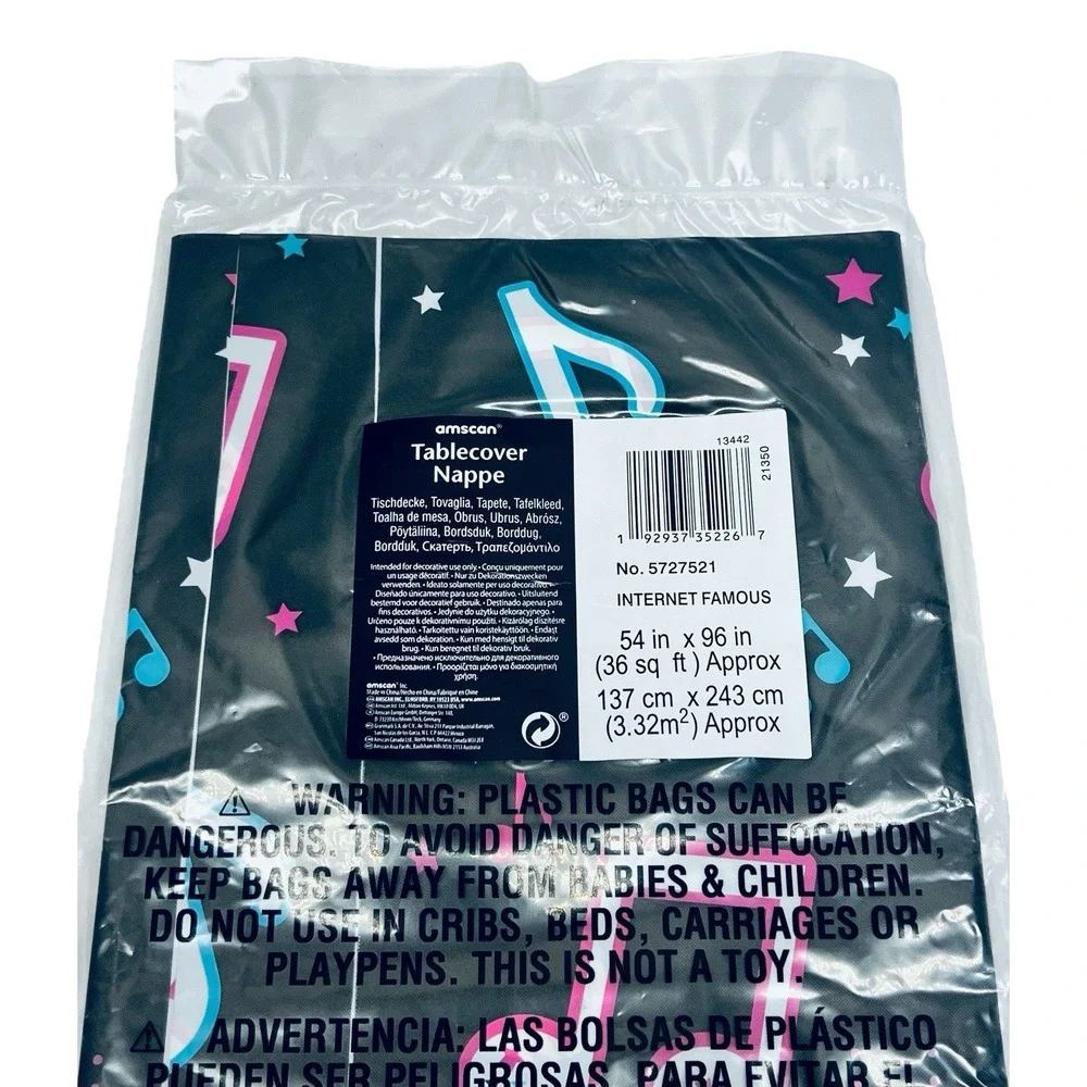 Internet Famous‎ Plastic Tablecloth Musical Tableware 54
